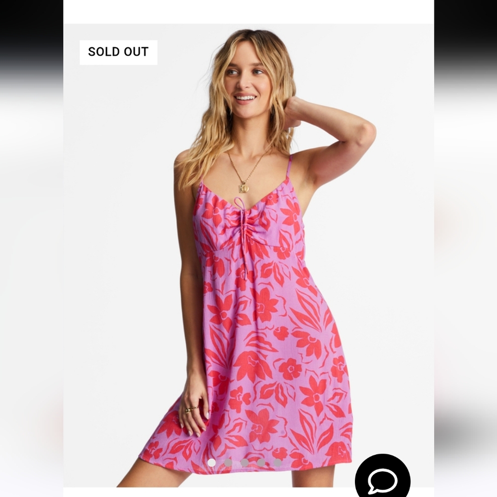 Billabong, Size M, Sun Chaser Mini Slip Dress